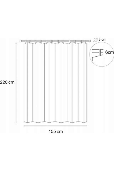 NO BRAND Draperii - Auriu