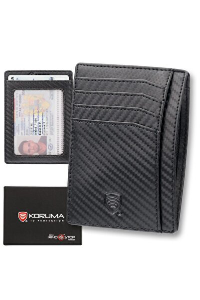 KORUMA Portofel ultra subțire pentru bărbați cu protecție RFID, pentru carte ...