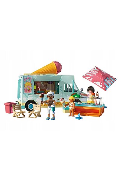 Playmobil MY LIFE 71904 Camionetă de înghețată și magazin de sucuri, set +4 ani