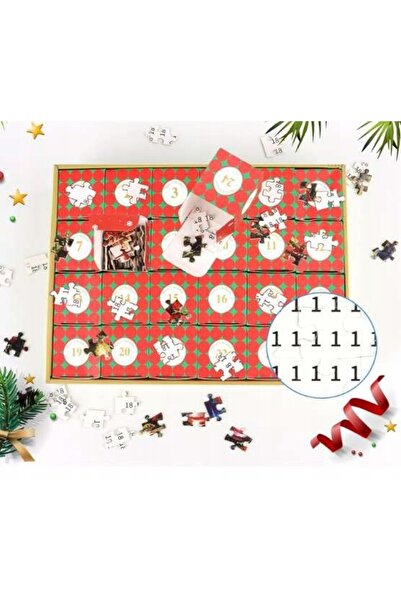 NO BRAND Calendar Advent 2025 puzzle 1008 el. Moș Crăciun 24 de zile