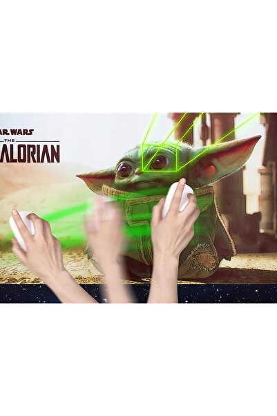 NO BRAND STAR WARS BABY YODA GROGU MOUSE PAD 79.5x35cm CADOU PENTRU GAMERI