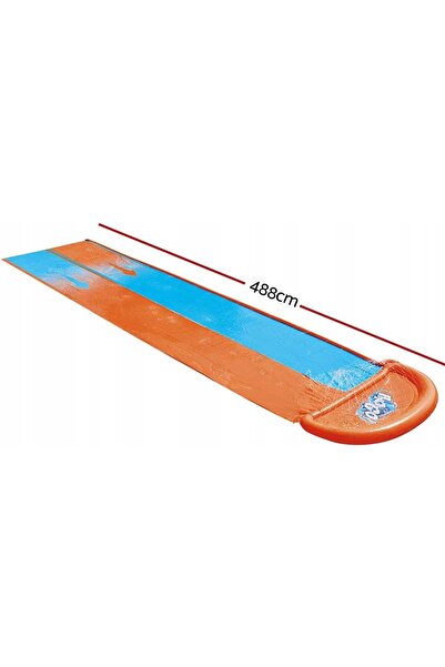 NO BRAND Piscina cu tobogan acvatic pentru copii 4.88m x 1.38m Distracție acv...