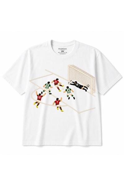 Rabona Fashion Last Kick 21 – Κόκκινο Πράσινο Μπλουζάκι Ποδοσφαίρου με θέμα τ...