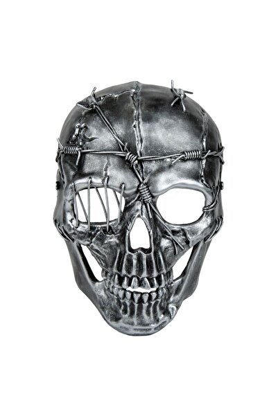 OEM Silver Skull Halloween Mask