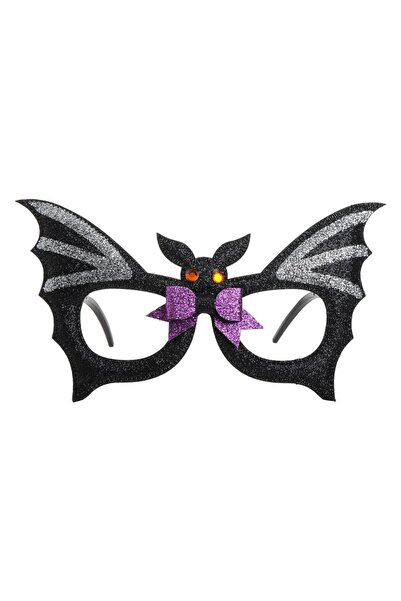 OEM Μαύρα γυαλιά ηλίου για πάρτι Halloween με λιλά γκλίτερ