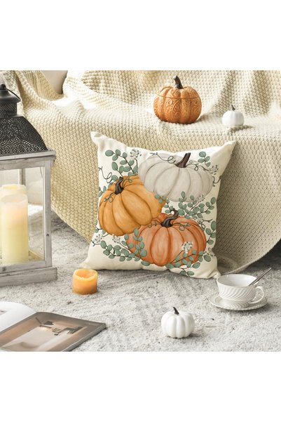 NO BRAND Huse de pernă decorative de toamnă, set 2 bucăți, 50x50cm