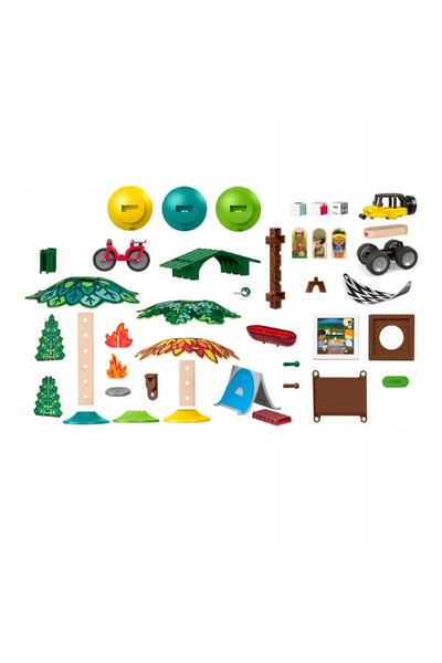 FISHER-PRICE BABY FISHER PRICE blocuri de lemn set tabără de camping pentru c...