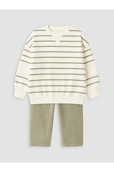 LC Waikiki Quality Pieces from Çelebi Store Striped Baby Boy Suit