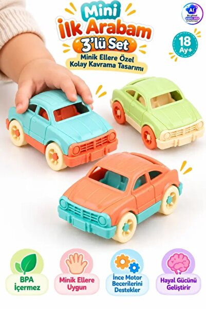 YILDIRIM OYUNCAK Mini İlk Arabam 9,5cm 3'lü Set - Minik Ellere Uygun Oyuncak ...
