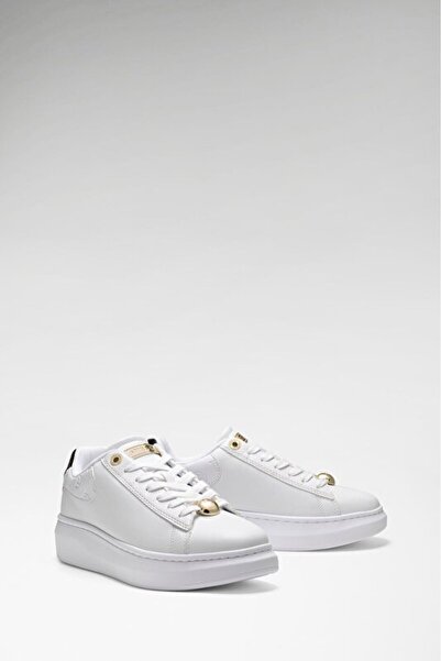 Guess Fireup Hakiki Deri Beyaz Kadın Sneaker Fltfrelea12