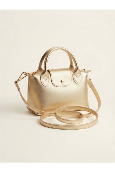 Satuna Women's Shoulder Bag with Handle and Strap - Handheld Form 15X25 cm
