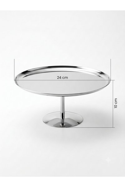 Maglor Lüx XL Ayaklı 24 cm Tek Katlı Ayaklı Sunumluk Tepsisi, İkramlık, Stand , Çok Amaçlı Kullanım