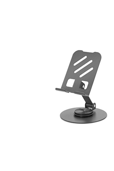 Ayarlanabilir Telefon Ve Tablet Standı 360° Döner Metal 4.7-13 İnç Siyah HDX8023