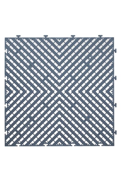 CATIANO Placa Podea de Exterior Gri cu Model din Plastic 40x40cm