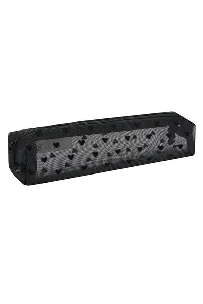 CATIANO Penar Tub Negru Plasa cu Inimi 20.5x4x5cm