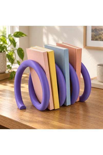 plicolayer Decorative Book Holder Wave Formed Children's Book Support Desktop...