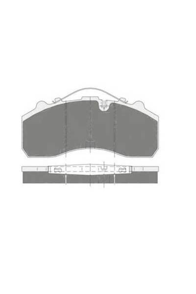 HEXEN Σετ τακάκια δισκόφρενων DBS8014 WVA 29125 για Volvo