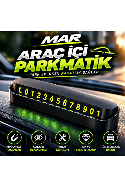 Oto Park Numaratik Tüm Arabalara Uygun Oto Araç Numaratör Cam Önü Aç Kapa Telefon Numarası
