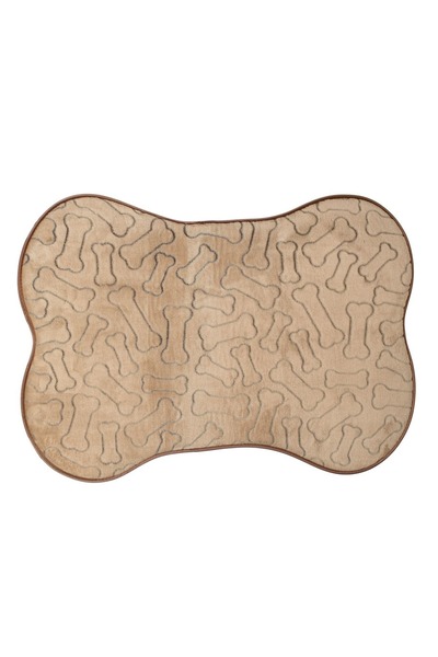 CATIANO Covoras Bej cu Model Os pentru Caini 76x54cm
