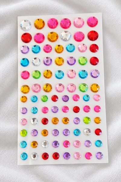 GECEDENİZ Rhinestone Bedazzling MİNİK NOKTA YUVARLAK FİGÜR Hobi Parlak Taşlı ...