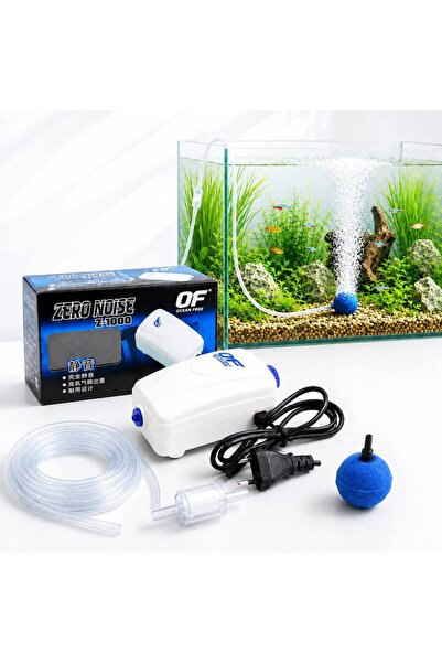 Ocean Free Pompa aer acvariu silentioasa de aerare acvariu kit complet