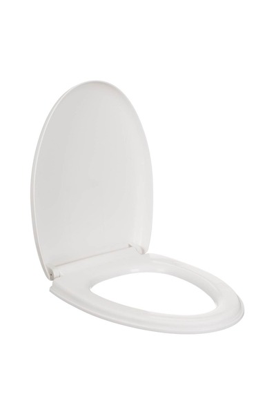CATIANO Capac pentru Toaleta Alb cu Mecanism Soft Close V Shape 35.5x46cm