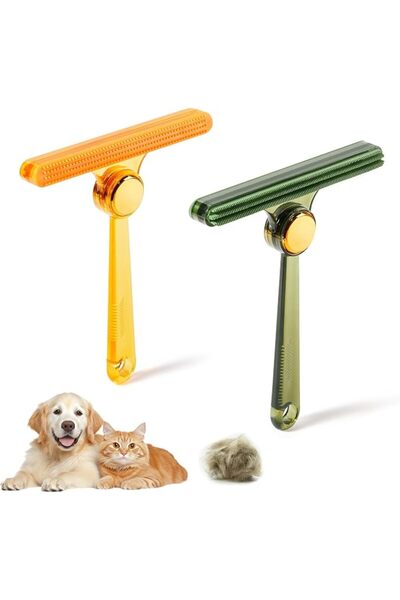 GENERAL SYOSI Pet Hair Remover Set of 2, Dog and Cat Hair Removal Tool, Porta...
