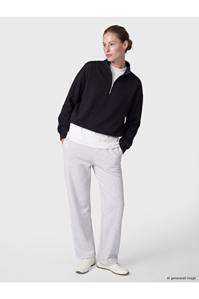 LC Waikiki Two Mt Shop Quality Lcw Everyday Gray 3 Thread Rastered Plain Stan...