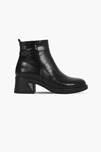 Lal Shoes & Bags Drill Γυναικείες Μπότες με Τακούνι με Λεπτομέρεια Πόρπης και...