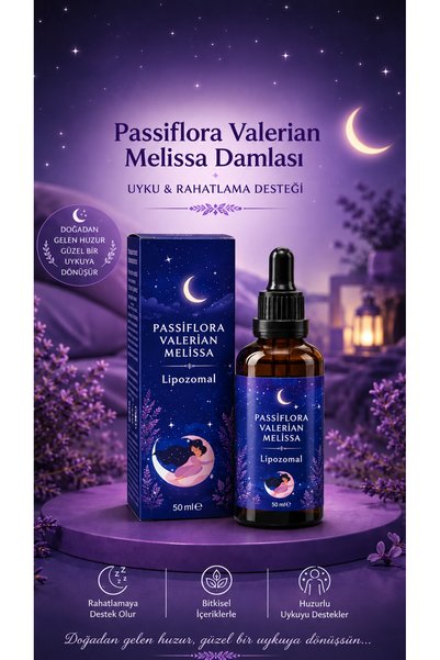 Çare Burada Melisa Damlası 50 ml – Passiflora Valerian Melissa İçeren Lipozom...