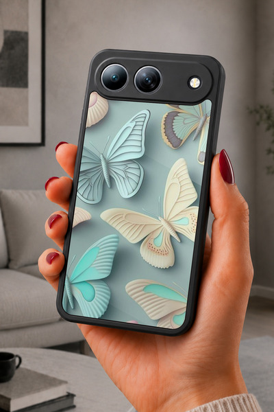 TECNO Spark 40 5g Compatible Printed, Matte Black, Soft Silicone, Protective,...