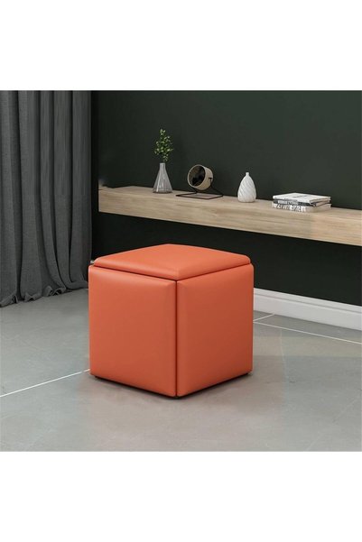 Generic Brand Modern square ottoman stool