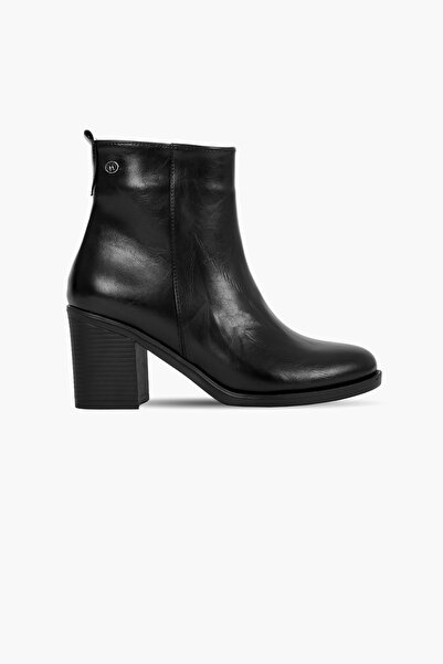 Lal Shoes & Bags Camelia Women's Stitched Detailed Side Zipper Heeled Boots B...