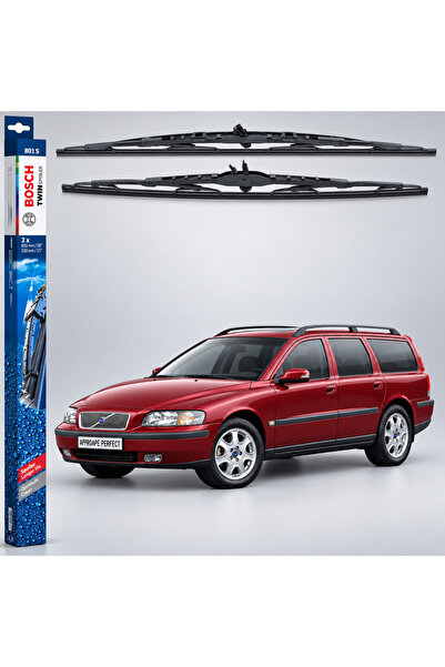 Bosch Чистачка Волво В70 II 285 2000–2004 |   Двоен спойлер 801S –