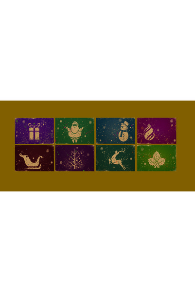 TELLGRAF Winter Themed Postcard Set (10X15 cm 8 Pieces)