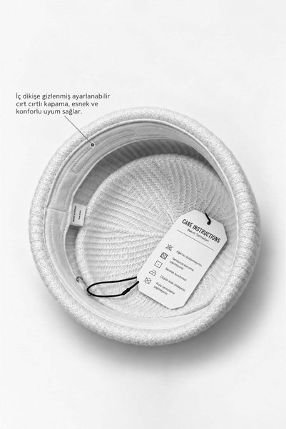Külah KLH Studio Dept. Ribbed Wool Pillbox Şapka - Kahverengi