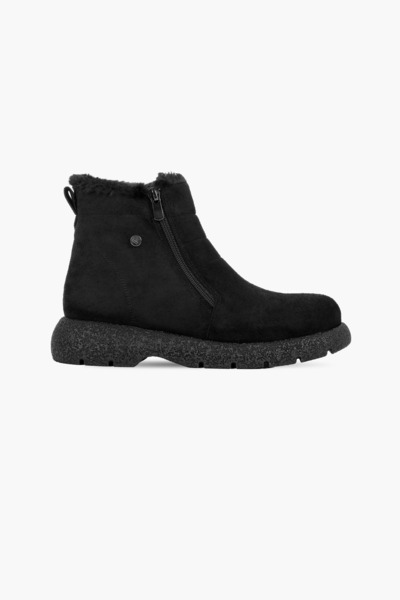 Lal Shoes & Bags Γυναικείες μπότες Battle Nubuck με λεπτομερή ραφή, φερμουάρ ...
