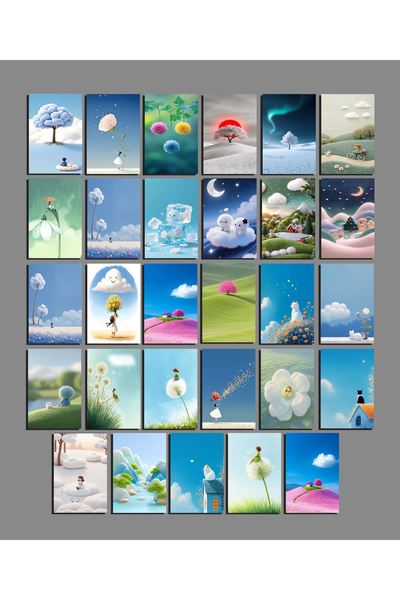 TELLGRAF Nature Themed Postcard Set (10X15 cm 15 Pieces)