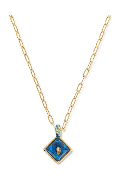 Kurt Geiger Square Eagle Pendant Necklace Women's Necklace 45X2X0.5 cm