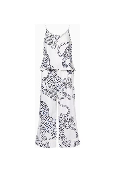 Desmond & Dempsey Jaguar Printed Cotton Women's Pajama Set