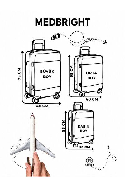 MEDBRIGHT Luggage Cover Suitcase Cover Lycra Flexible Fabric and Durable Luggage Cover Brown-Vk26
