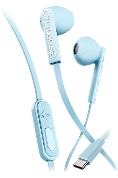 Urbanista سماعات أذن سلكية، سماعات USB C مقاومة للتشابك مع ميكروفون للتعامل م...