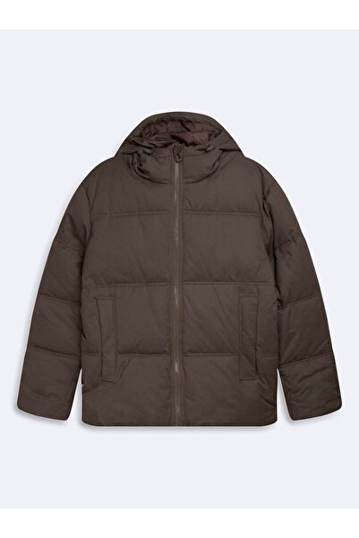 Ltb Inflatable Hooded Gray Coat