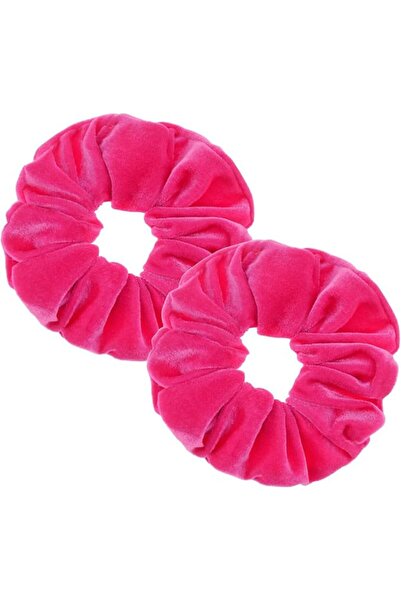 PIDOUDOU 2 Pcs Large Size White Color Scrunchies for Women Hair Elastic Bands