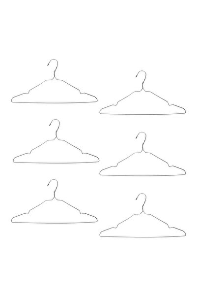 CATIANO Umerase Metalice cu Interior din Plastic Gri 40cm - 6buc