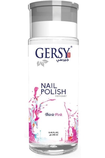 Gersy مزيل طلاء الأظافر - عطر بينك ثينك - غير مجفف وفعال في التنظيف - 130 مل ...