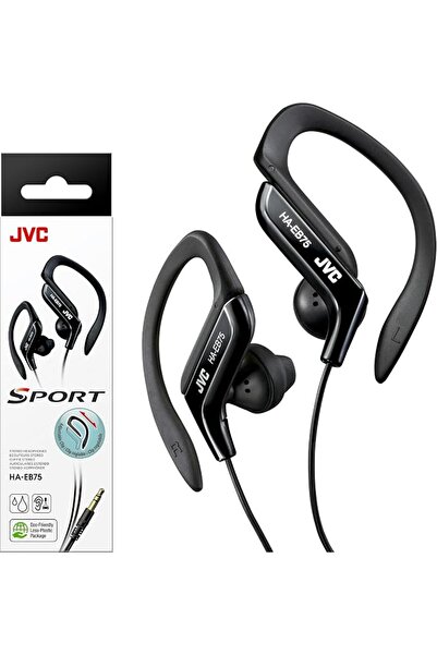 JVC HAEB75R Sports Clip Headphone, Red, Small