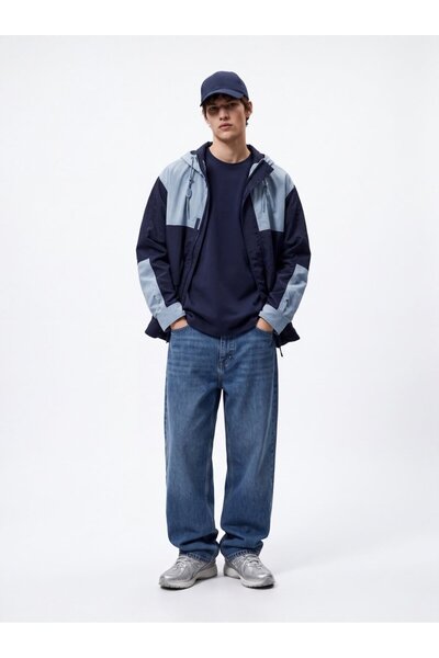 Ltb Relaxed Fit Faded Fabric Basic Lacivert T-shırt
