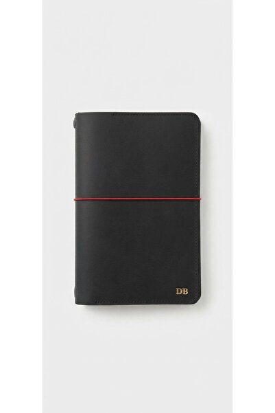 GALANDE Hakiki Deri Cepli Katlanır A5 Defter Kılıfı & Organizer Deri Defter K...
