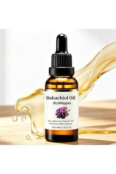 SWIUKPHE زيت الباكوشيول العضوي المعصور على البارد للوجه، مرطب ومشدد للبشرة بم...